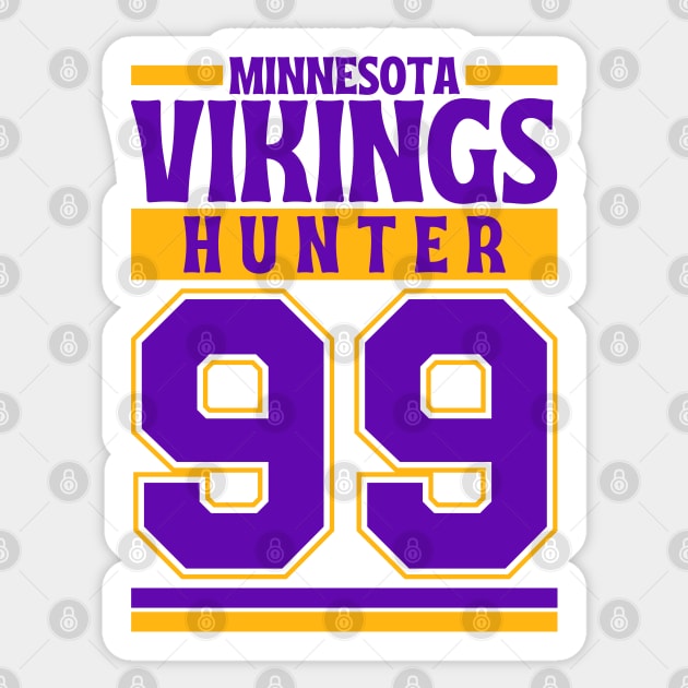 Minnesota Vikings Hunter 99 American Football Edition 3 Sticker by Astronaut.co